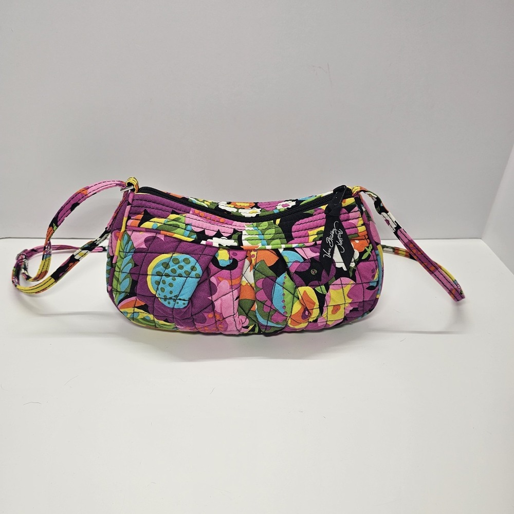 Vera Bradley Frannie Crescent Crossbody Bag In Multicolor Floral -L5